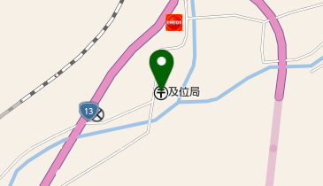 及位郵便局の地図画像