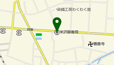 米沢御廟郵便局の地図画像
