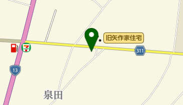 泉田郵便局の地図画像