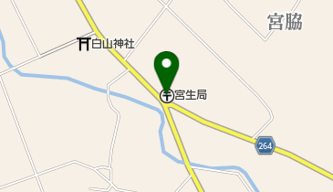 宮生郵便局の地図画像