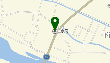 三泉郵便局の地図画像