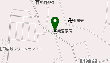 南沼原郵便局の地図画像