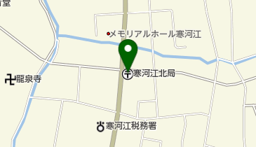 寒河江北郵便局の地図画像