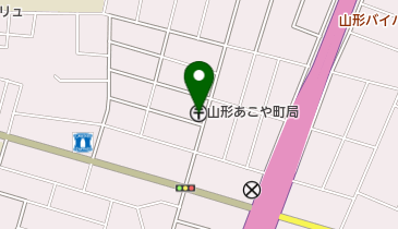 山形あこや町郵便局の地図画像