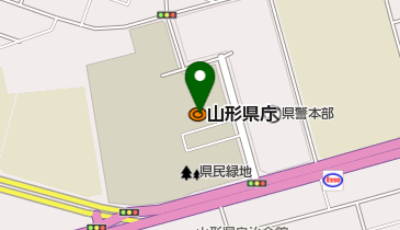 山形県庁内郵便局の地図画像