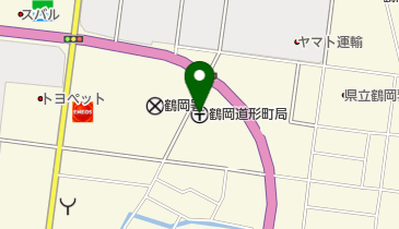 鶴岡道形町郵便局の地図画像