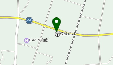 椿簡易郵便局の地図画像