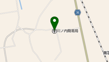 川ノ内簡易郵便局の地図画像