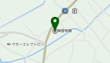 神宮寺郵便局の地図画像