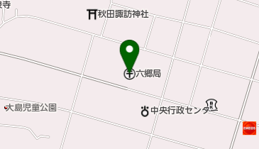 六郷郵便局の地図画像