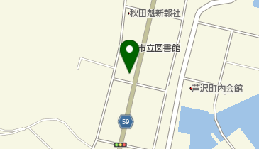 男鹿郵便局の地図画像