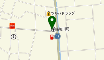 雄物川郵便局の地図画像