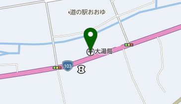 大湯郵便局の地図画像