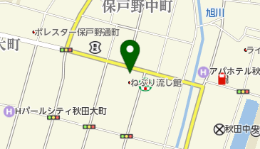 秋田通町郵便局の地図画像