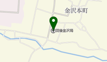 羽後金沢郵便局の地図画像