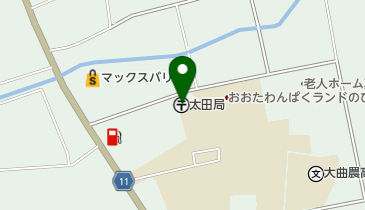 太田郵便局の地図画像