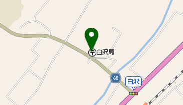 白沢郵便局の地図画像