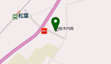 桧木内郵便局の地図画像