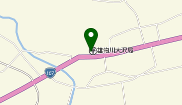 雄物川大沢郵便局の地図画像