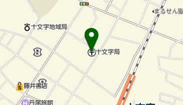 十文字郵便局の地図画像