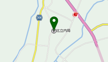 比立内郵便局の地図画像