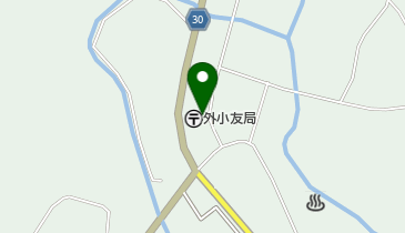 外小友郵便局の地図画像