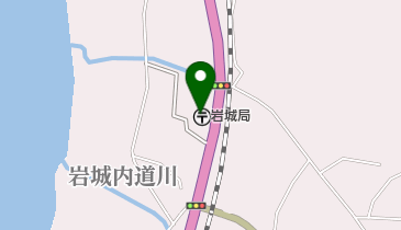 岩城郵便局の地図画像