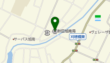 秋田旭南郵便局の地図画像