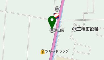 浜口郵便局の地図画像