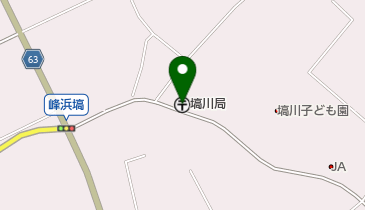 塙川郵便局の地図画像