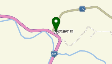 男鹿中郵便局の地図画像