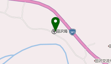 田沢郵便局の地図画像