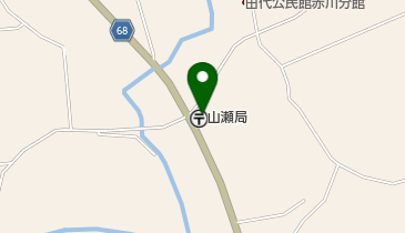 山瀬郵便局の地図画像