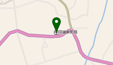 羽後新町郵便局の地図画像