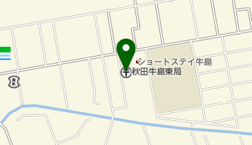 秋田牛島東郵便局の地図画像