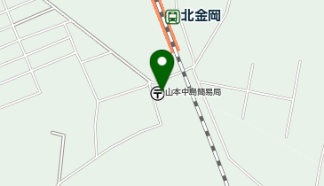 山本中島簡易郵便局の地図画像