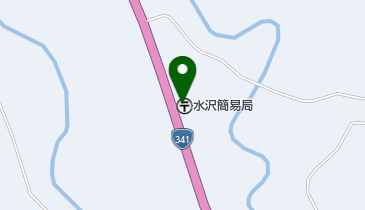 水沢簡易郵便局の地図画像