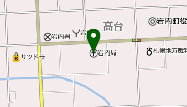 岩内郵便局の地図画像