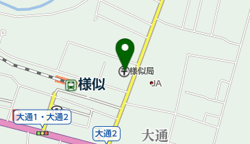 様似郵便局の地図画像