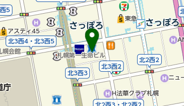 札幌北三条郵便局の地図画像