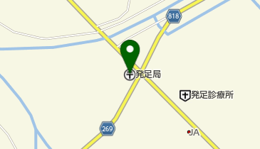 発足郵便局の地図画像