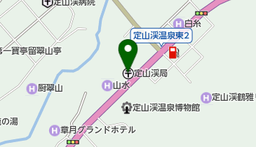 定山渓郵便局の地図画像
