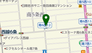 札幌南六条郵便局の地図画像