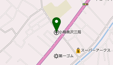 小樽奥沢三郵便局の地図画像