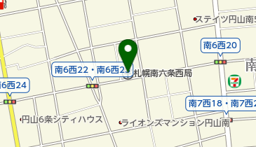 札幌南六条西郵便局の地図画像
