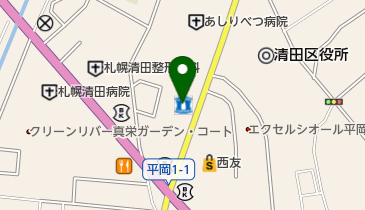 清田郵便局の地図画像