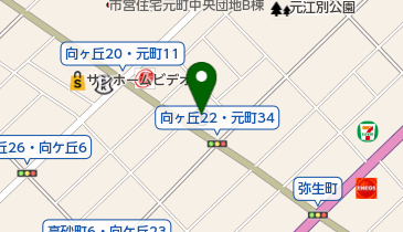 江別西郵便局の地図画像