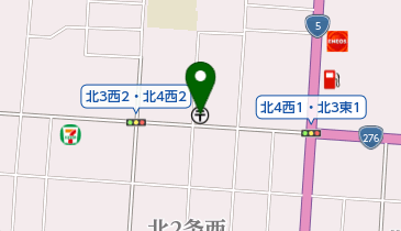 倶知安北郵便局の地図画像