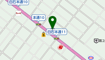 白石本通郵便局の地図画像