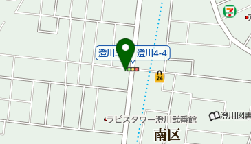 札幌澄川郵便局の地図画像